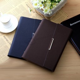 Venda por atacado personalizado de alta-Final profissional personalizado couro pu capa dura notebook