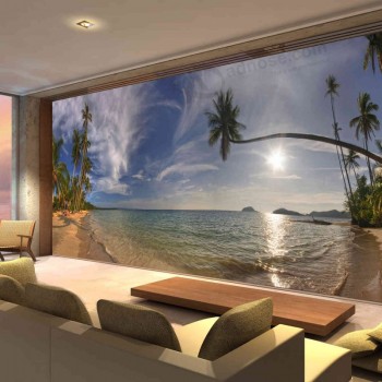 High Quality Home Decoration Waterproof Landscape Wall Murals Printing