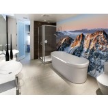 Novo design removível papel de parede impermeável para decoração de casas de banho