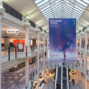 Decoratieve pop-up stof banner, indoor reclame stof banner display goedkope groothandel