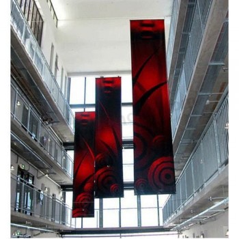 дешевый пользовательский рекламный баннер, висящий впереди освещенный баннер ткани с конкурентоспособной ценой