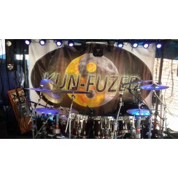 Full Color Printing Band Stage Backdrop Fabric Banner Wholesale