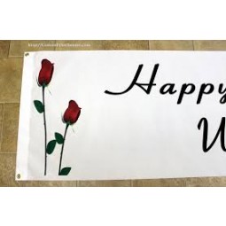 Personalized Happy Birthday Polyester Fabric Banner Wholesale