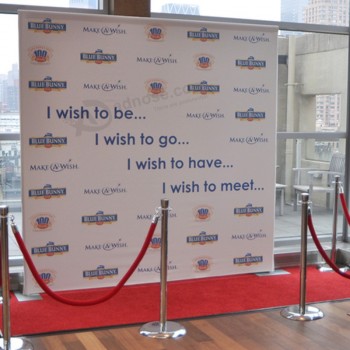Economic Adjustable Backdrop Step and Repeat Banner Stand for Advertising