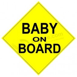 Custom Reflective Baby on Board Car Magnetic Sign Wholesale