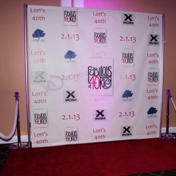 Custom Backdrop Step and Repeat Fabric Banner Stand for Trade show