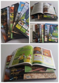 プロフェッショナル卸売りカスタム高-終了企業カタログ/ブック/広告のためのパンフレット印刷