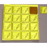 горячая продажа водонепроницаемый многоразовый желтый отражающий винил наклейка лист оптом
