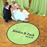 Autocollants de décalques de plancher de danse contemporaine personnalisée de réception de mariage coutume