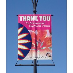 Factory Price Full Color Street Light Pole Double Sided Banners Custom