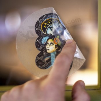 Aangepaste waterdichte vinyl verwijderbare statische muur klampt stickers aangepaste sticker vast