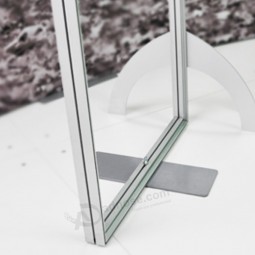 Gratis-Pantalla de marco de banner de tela de aluminio de pie al por mayor barato