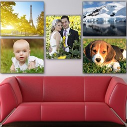 Impressão de tela de fotografia de impressão digital para decoração de casa personalizada
