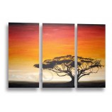 Attractive Design Three Panel Canvas Display Custom