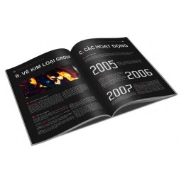 Großhandel a4 Magazin produziert Reise-Großhandel benutzerdefinierte Journal Buchdruck