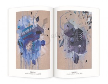 Billig Großhandel Broschüre Druckschrift/Broschüre/Magazin/Katalog vollfarbiger Broschürendruck