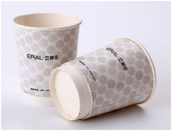批发定制高品质印刷一次性单壁咖啡纸杯带盖