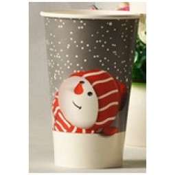 Wholesale customized top quality Disposable Paper Cups Environmental Printing Ink, Paper Cup for Christmas