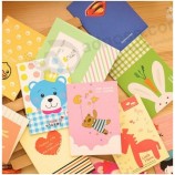 Wholesale customized top quality Creative Cartoon Stationery Notebook. Notepad with Soft Copy