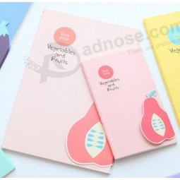 Wholesale customized top quality Stationery Fruit Cover Diary Notebook