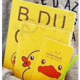 Wholesale customized top quality Lovely Yellow Notebook, Diary Notebook. Soft Cover PU Leather Notebook