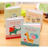 Wholesale customized top quality Printed Cute Pattern Cover Note Pad Promotion, Sticky Notes with Hardcover