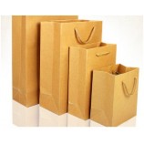 Wholesale customized top quality Kraft Paper Self-Supporting Bag, Gift Bag for Cloth