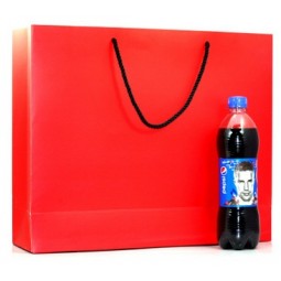 Wholesale customized top quality Garment Red Paper Bag for New Year, Portable Gift Carrier Bags