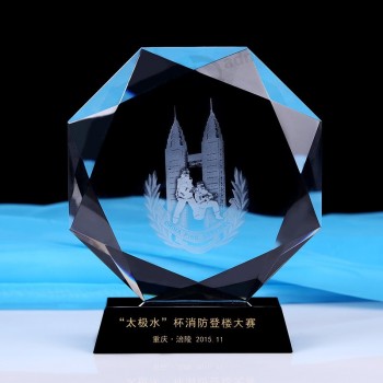 卸売カスタマイズ高-最終的なガラストロフィーモデルの結晶トロフィー賞を受賞しました