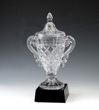 卸売カスタマイズ高-エンドクリスタル工芸品のビジネスギフトクリスタルトロフィーカップ