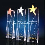 Wholesale customized high-end Five-Star Metal Crystal Glass Trophy Craft