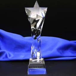 Wholesale customized high-end  Hot Sale Clear Crystal Trophy Awards for Business Gifts
