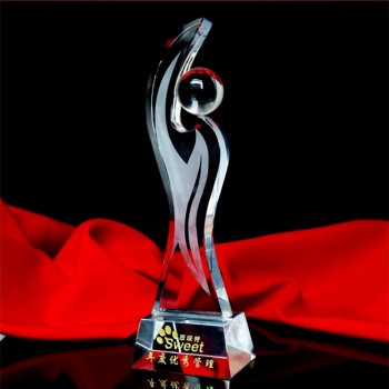 Wholesale customized high-end Crystal Glass Ball Trophy &Award Gift