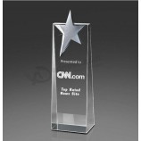 Wholesale customized high-end New Design Cheap Award Star Crystal Trophy (KS014)