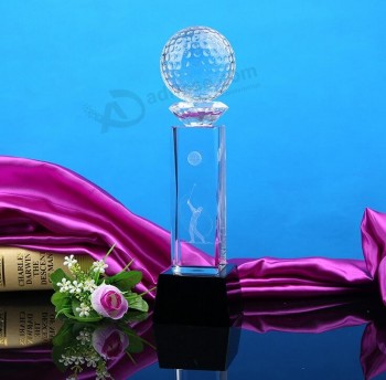 2017 Wholesale customized high-end Range K9 Crystal Glass Trophy for Souvenir