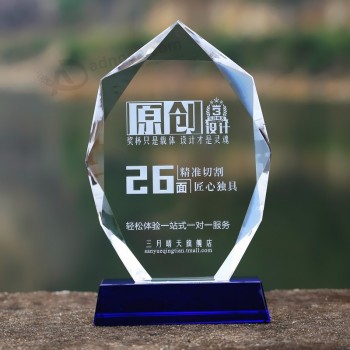2017 批发定制高-结束水晶玻璃奖牌玻璃奖杯奖牌