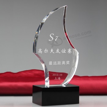2017 Wholesale customized high-end K9 Custom Crystal Craft Trophy Wholesale Glass Awards