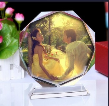 2017 Wholesale customized high-end Beautiful Crystal Photo Frame for Wedding Gifts and Souvenirs