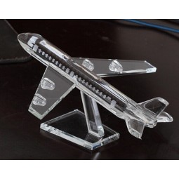 2017 Wholesale customized high-end Souvenir & Promotional Gift Crystal Plane Model