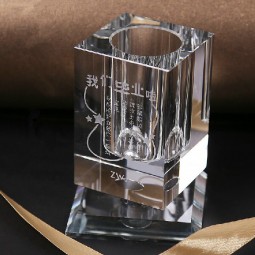 2017 Wholesale customized high-end Fashion Promotion Gifts Crystal Pen Holder Rotate Pen Stand