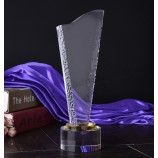 Cheap Wholesale K9 Crystal Trophy Award Shield for Souvenir Gift