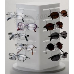 定制顶级品质透明亚克力太阳镜展示架眼镜展示