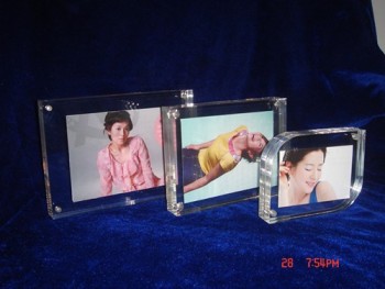 カスタマイズされた最高品質のph  -  101プレキシガラス画像フレームクリアアクリル磁気写真フレーム