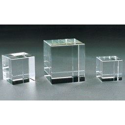 Customized Blank Crystal Glass Block Cube for 3D Laser Engraving Wholesale