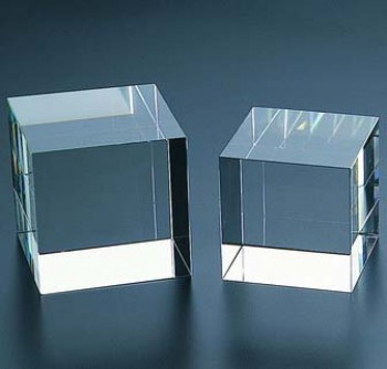 оптический k9 прозрачный кристалл куб, хрустальный блок дешевая оптовая продажа