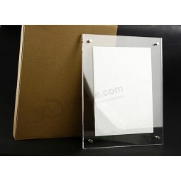 Customized top quality Ad-170 Acrylic Clear Sign Menu Leaflet Document File Holder
