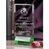 Cheap Wholesale New Designed Crystal Trophy with Double Color
