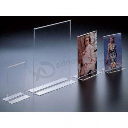 Wholesale Customized top quality Ad-176 Acrylic Clear Sign Menu Brochure Holder