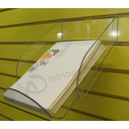 Wholesale Customized top quality Ad-177 Acrylic Clear Sign Menu Brochure Holder