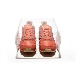 Wholesale Customized top quality Clear PMMA Display Case Acrylic Shoe Display Box